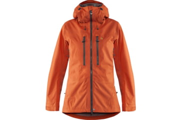 Image of Fjallraven Bergtagen Eco-Shell Jacket - Womens, Hokkaido Orange, Extra Small, F89863-208-XS