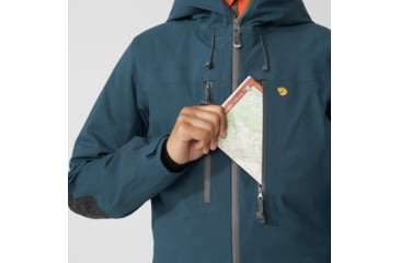 Image of Fjallraven Bergtagen Eco-Shell Jacket - Womens, Mountain Blue, Extra Small, F86631-570-XS