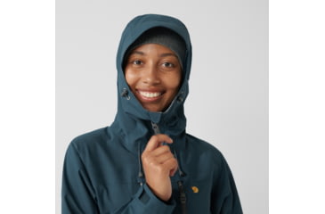 Image of Fjallraven Bergtagen Eco-Shell Jacket - Womens, Mountain Blue, Extra Small, F86631-570-XS