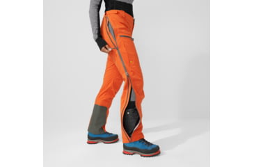 Image of Fjallraven Bergtagen Eco-Shell Trousers - Womens, Hokkaido Orange, 48, F86632-208-48