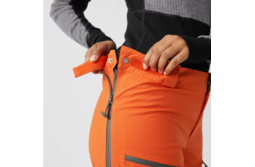 Image of Fjallraven Bergtagen Eco-Shell Trousers - Womens, Hokkaido Orange, 48, F86632-208-48