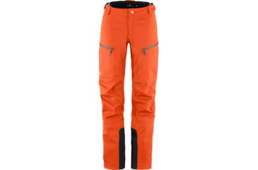Image of Fjallraven Bergtagen Eco-Shell Trousers - Womens, Hokkaido Orange, 48, F86632-208-48