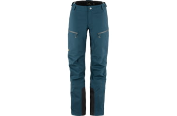 Image of Fjallraven Bergtagen Eco-Shell Trousers - Womens, Mountain Blue, 34, F86632-570-34