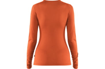 Image of Fjallraven Bergtagen Thinwool LS - Womens, Hokkaido Orange, Small, F89886-208-S