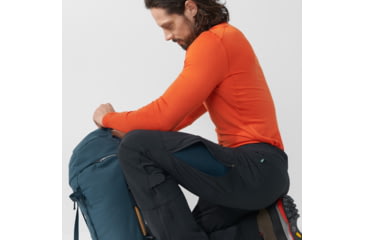 Image of Fjallraven Bergtagen Touring Trousers - Mens, Black, 56, Regular, F86129-550-56/R