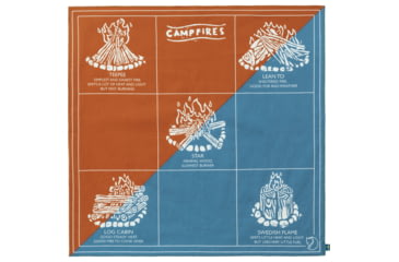 Image of Fjallraven Campfire Bandana - Unisex, Dawn Blue/Desert Brown, One Size, F84784-543-242-OneSize