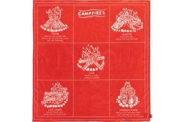 Image of Fjallraven Campfire Bandana - Unisex, Flame Orange, One Size, F84784-214-OneSize