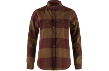 Image of Fjallraven Canada Shirt - Womens, Autumn Leaf/Bordeaux Red, Small, F90835-215-347-S