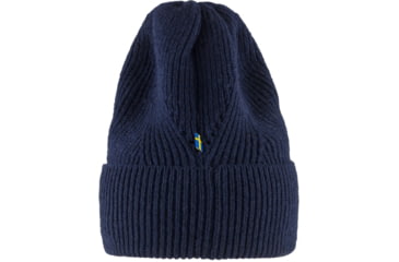 Image of Fjallraven Directional Rib Beanie, Dark Navy, One Size, F78143-555-OS