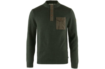 Image of Fjallraven G-1000 Pocket Sweater - Mens, Dark Olive, Large, F87321-633-L