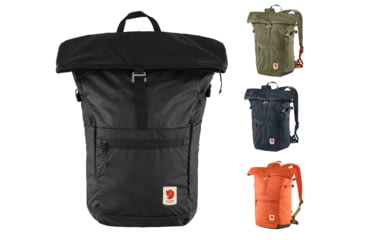 Image of Fjallraven High Coast Foldsack 24, Black, Green, Navy, Rowan Red