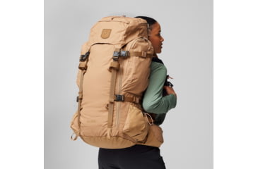 Image of Fjallraven Kajka 55L Backpacks - Unisex, Khaki Dust, Small/Medium, F24-228OS