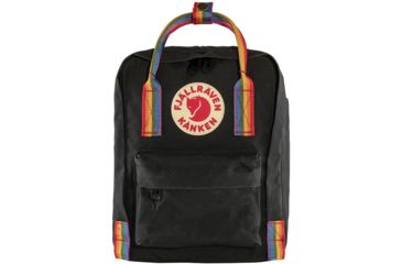 Image of Fjallraven Kanken Rainbow Mini Backpack, Black/Rainbow Pattern, One Size, F23621-550-907-One Size