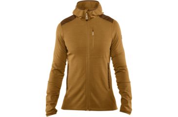 Image of Fjallraven Keb Fleece Hoodie - Mens, Acorn/Chestnut, Medium, F81878-166-230-M