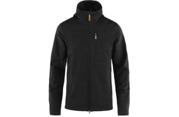 Image of Fjallraven Keb Fleece Hoodie - Mens, Black, Extra Small, F81479-550-XS