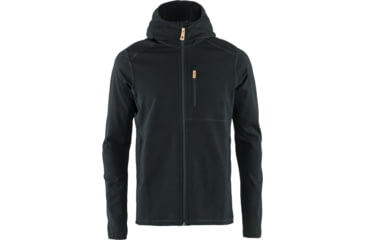Image of Fjallraven Keb Fleece Hoodie - Mens, Black, Extra Large, F81878-550-XL