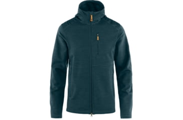 Image of Fjallraven Keb Fleece Hoodie - Mens, Deep Sea, 2XL, F81479-574-XXL