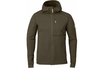 Image of Fjallraven Keb Fleece Hoodie Mens, Dark Olive, XXL F81878-633-XXL