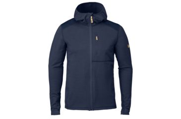 Image of Fjallraven Keb Fleece Hoodie - Mens, Storm/Night Sky, Extra Small, F81878-638-575-XS