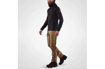 Image of Fjallraven Keb Fleece Trekking Hoodie - Mens, Dark Grey-Black, Small, F81878-020-030-S