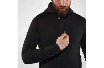 Image of Fjallraven Keb Fleece Trekking Hoodie - Mens, Dark Grey-Black, Small, F81878-020-030-S