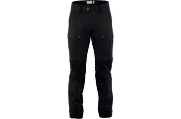 Image of Fjallraven Keb Touring Trousers - Mens, Black, 52 Waist, Regular Inseam, F82283R-550-52