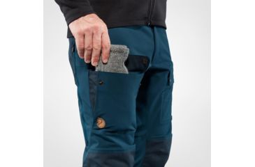 Image of Fjallraven Keb Touring Trousers - Mens, Storm/Night Sky, 56 Waist, Long Inseam, F82283-638-575-56