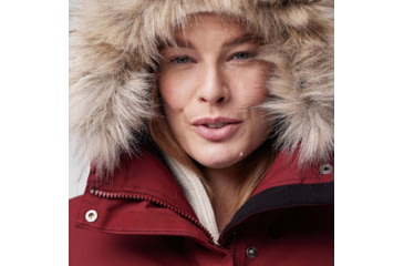 Image of Fjallraven Nuuk Lite Parka - Womens, Bordeaux Red, Extra Small, F87161-347-XS