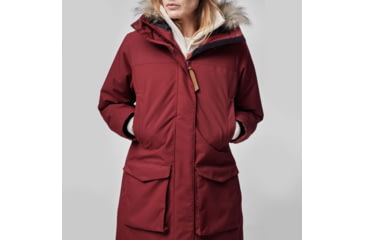 Image of Fjallraven Nuuk Lite Parka - Womens, Bordeaux Red, Extra Small, F87161-347-XS
