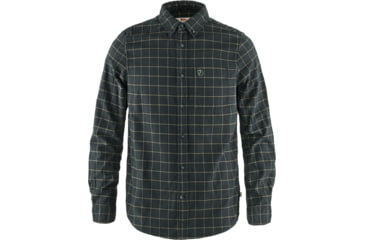 Image of Fjallraven Ovik Flannel Shirt - Mens, Dark Grey, Extra Small, F82979-030-XS