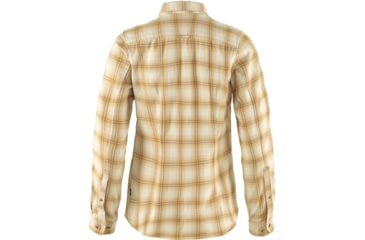 Image of Fjallraven Ovik Flannel Shirt - Womens, Chalk White/Dune Beige, Extra Large, F89833-113-196-XL
