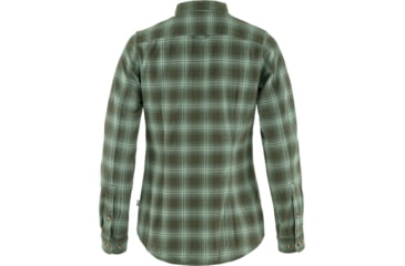 Image of Fjallraven Ovik Flannel Shirt - Womens, Deep Forest-Patina Green, Large, F89833-662-614-L