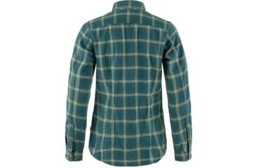 Image of Fjallraven Ovik Flannel Shirt - Womens, Deep Sea/Deep Patina, 2XS, F89833-574-679-XXS