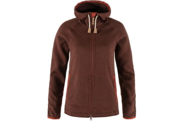 Image of Fjallraven Ovik Fleece Hoodie - Womens, Autumn Leaf, Large, F89516-215-L