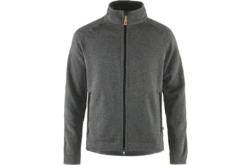 Image of Fjallraven Ovik Fleece Zip Sweater - Mens, Dark Grey, Extra Small, F87317-030-XS