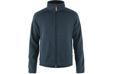 Image of Fjallraven Ovik Fleece Zip Sweater - Mens, Navy, Extra Large, F87317-560-XL