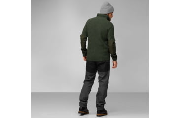 Image of Fjallraven Ovik Half Zip Knit - Mens, Deep Forest, Medium, F86672-662-M