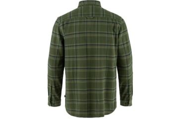 Image of Fjallraven Ovik Heavy Flannel Shirt - Mens, Deep Forest/Laurel Green, Large, F82978-662-625-L