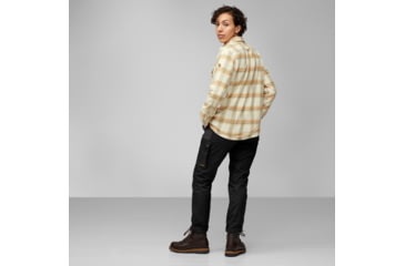 Image of Fjallraven Ovik Heavy Flannel Shirt - Womens, Chalk White/Dune Beige, 2XS, F86999-113-196-XXS