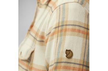 Image of Fjallraven Ovik Heavy Flannel Shirt - Womens, Chalk White/Dune Beige, 2XS, F86999-113-196-XXS