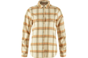 Image of Fjallraven Ovik Heavy Flannel Shirt - Womens, Chalk White/Dune Beige, 2XS, F86999-113-196-XXS