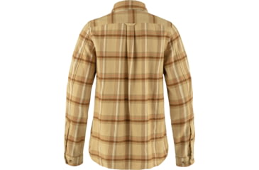 Image of Fjallraven Ovik Heavy Flannel Shirt - Womens, Dune Beige/Buckwheat Brown, Extra Large, F86999-196-232-XL