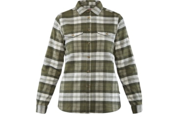 Image of Fjallraven Ovik Heavy Flannel Shirt - Womens, Green, Extra Large, F89832-620-XL