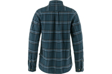 Image of Fjallraven Ovik Heavy Flannel Shirt - Womens, Indigo Blue/Dark Navy, 2XS, F86999-534-555-XXS