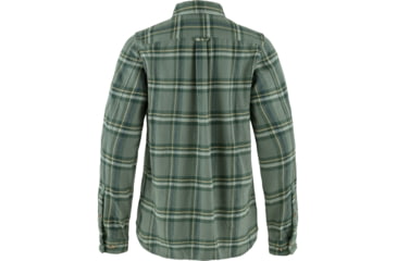 Image of Fjallraven Ovik Heavy Flannel Shirt - Womens, Patina Green/Deep Patina, 2XS, F86999-614-679-XXS