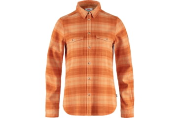 Image of Fjallraven Ovik Heavy Flannel Shirt - Womens, Peach Sand-Desert Brown, 2XS, F89832-241-242-XXS
