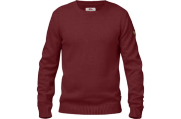 Image of Fjallraven Ovik Knit Crew - Mens, Red Oak, F82409-345-S