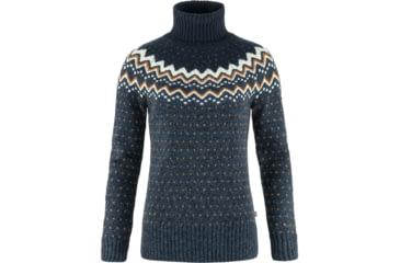 Image of Fjallraven Ovik Knit Roller Neck - Womens, Navy-Dark Navy, Extra Small, F84792-560-555-XS