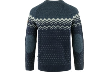 Image of Fjallraven Ovik Knit Sweater - Mens, Dark Navy/Mountain Blue, Extra Small, F81829-555-570-XS