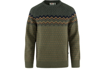 Image of Fjallraven Ovik Knit Sweater - Mens, Laurel Green-Deep Forest, Small, F81829-625-662-S